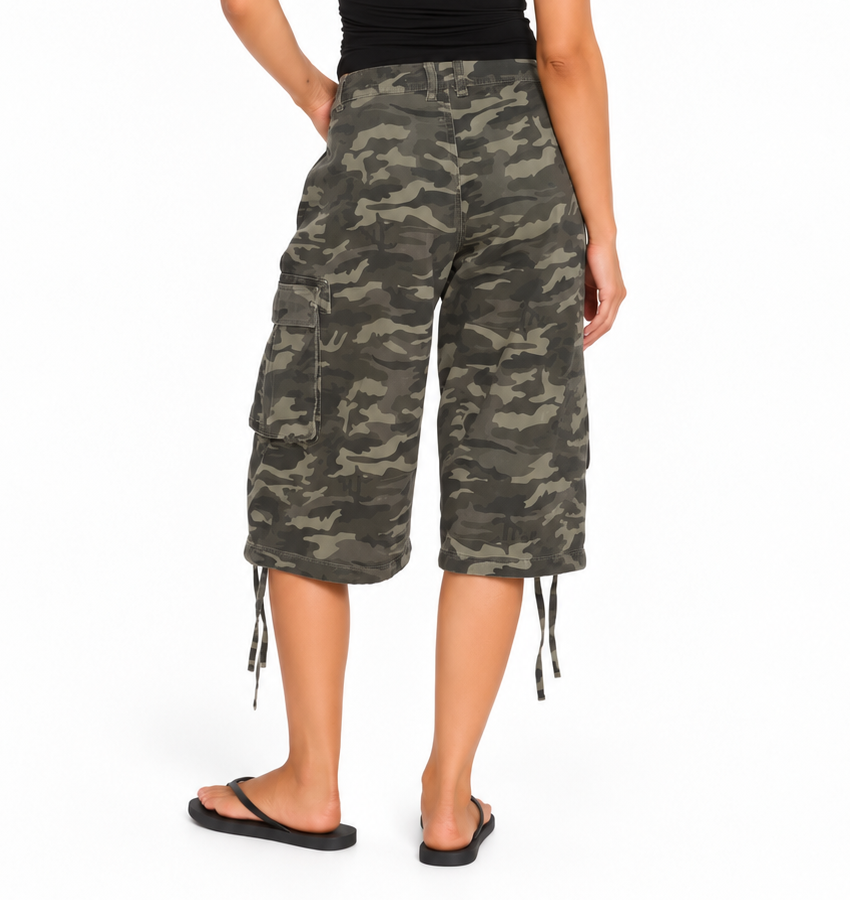 Longline Cargo Shorts - Camo