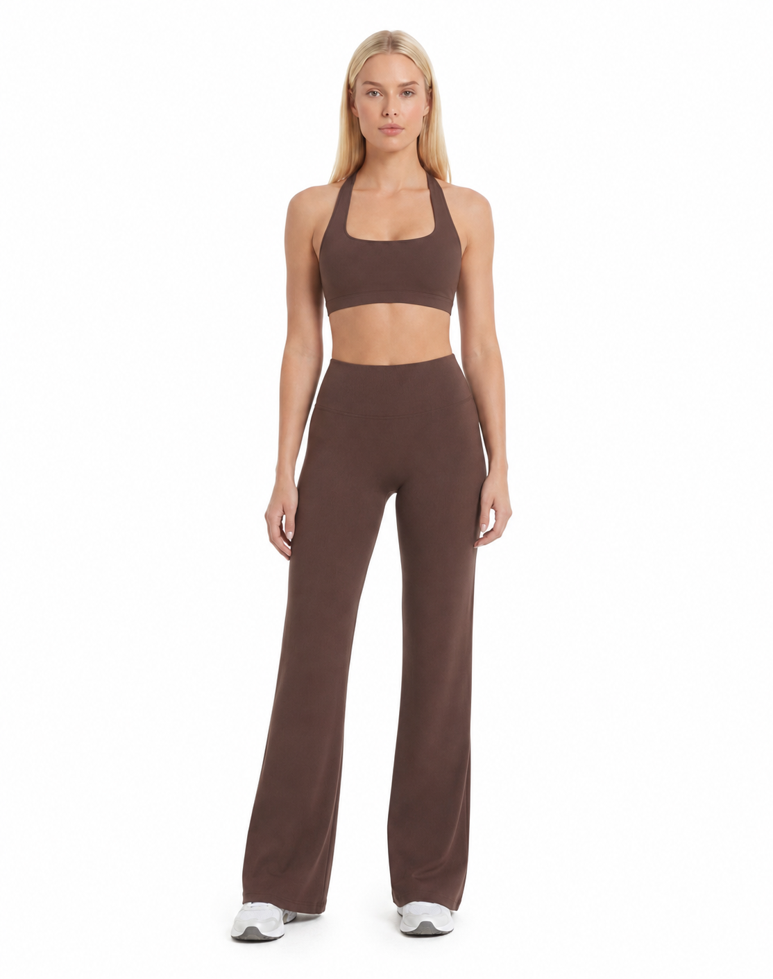 Halter Crop Top - Chocolate