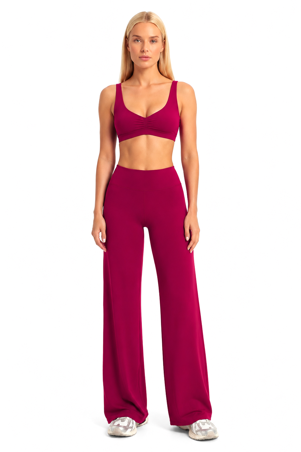 Twist Crop Top - Raspberry