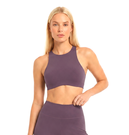 Open Back Crop Top - Mauve