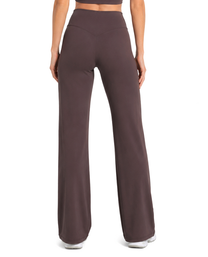 Straight Leg Active Pants - Chocolate